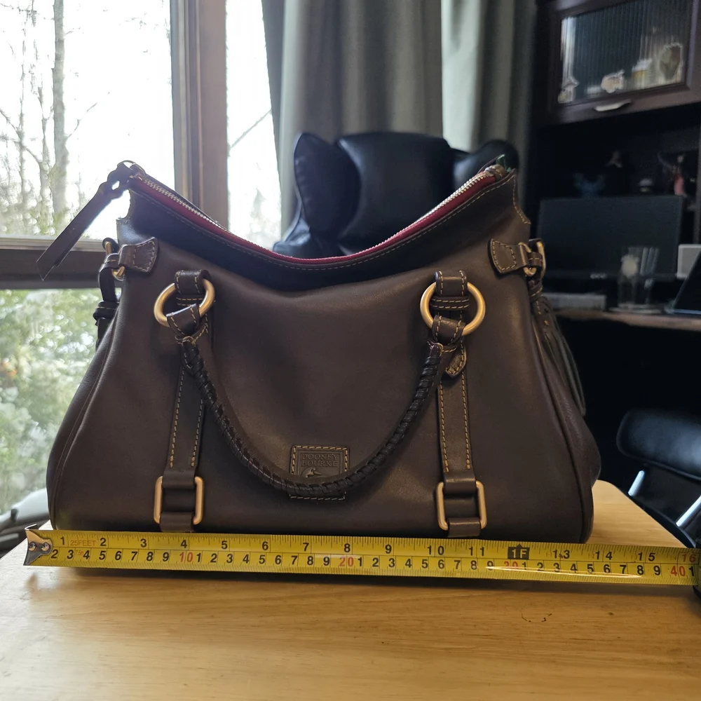 Dooney and Bourke Large Florentine Satchel - Elephant - Picture 10 of 12